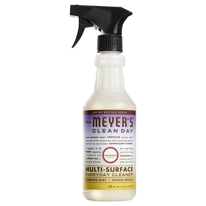 Mrs. Meyer's Clean Day Compassion Flower Scent Multi-Surface Cleaner Liquid Spray 16 oz (Pack of 6)
