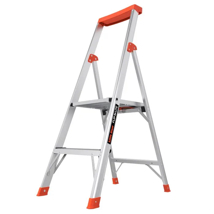 Little Giant Flip-N-Lite 4 ft. H Aluminum Step Ladder Type IA 300 lb. cap.