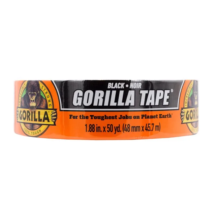 Gorilla 1.88 in. W X 50 yd L Black Duct Tape (Pack of 6)