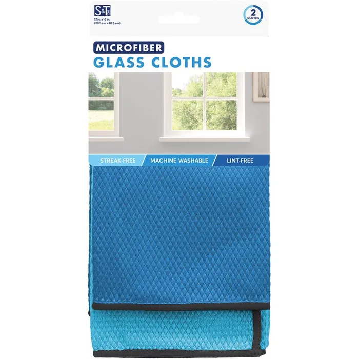 Schroeder & Tremayne Polyamide/Polyester Cleaning Cloth 12 in. W X 16 in. L 2 pk (Pack of 4)