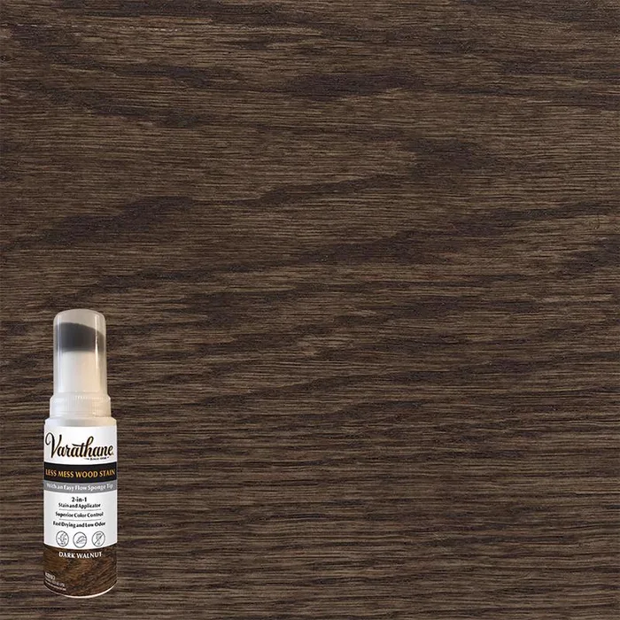 Varathane Less Mess Dark Walnut Water-Based Linseed Oil Emulsion Wood Stain 4 oz (Pack of 4)