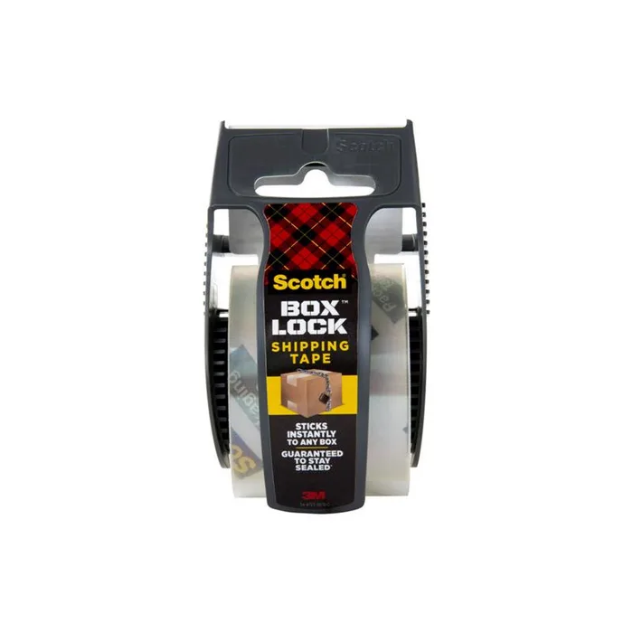 3M Scotch Box Lock 1.88 in. W X 22.2 yd L Shipping Tape with Dispenser (Pack of 6)
