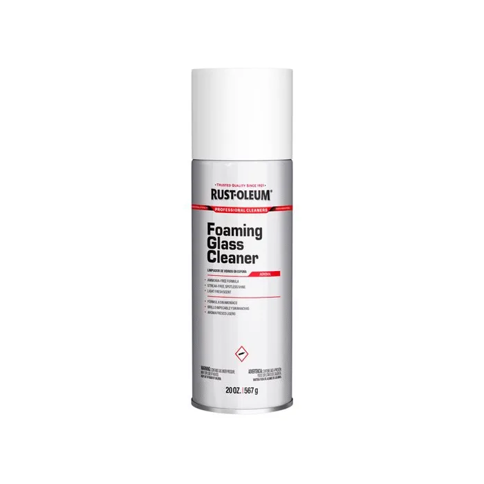 Rust-Oleum Professional Cleaners No Scent Glass Cleaner 20 oz Foam (Pack of 12)