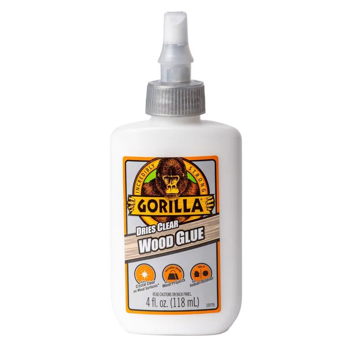 Gorilla High Strength Clear Wood Glue 4 oz (Pack of 6)