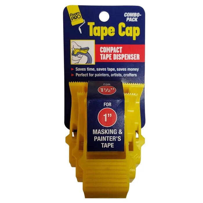Foam Pro Tape Cap 1 and1.5 and 2 in. W Tape Dispenser 3 pk (Pack of 16)