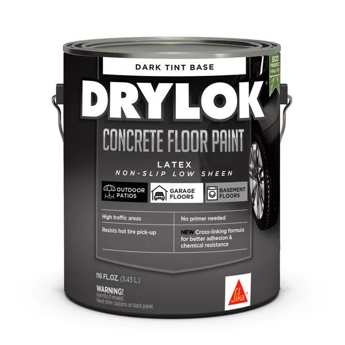 Drylok Flat Dark Tint Latex-Based Latex Concrete Floor Paint 1 gal (Pack of 2)