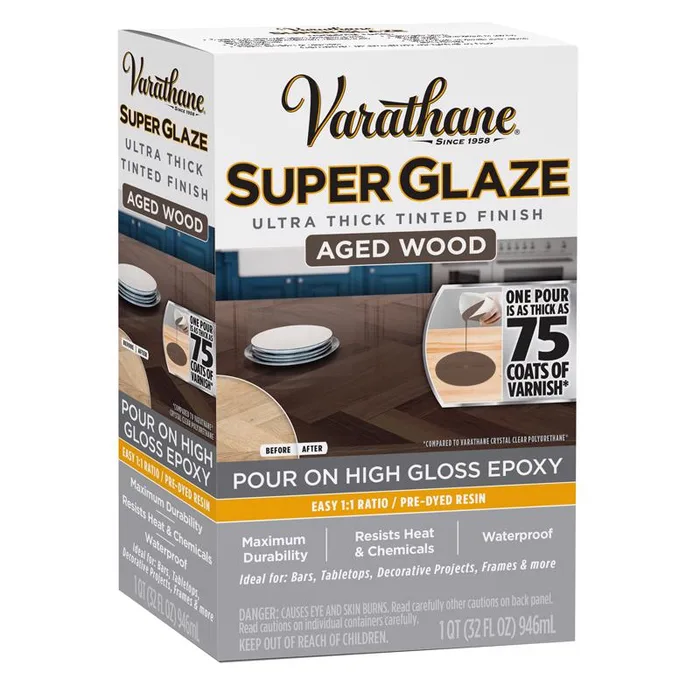 Varathane Super Glaze High-Gloss Aged Wood Glaze 1 qt (Pack of 3)