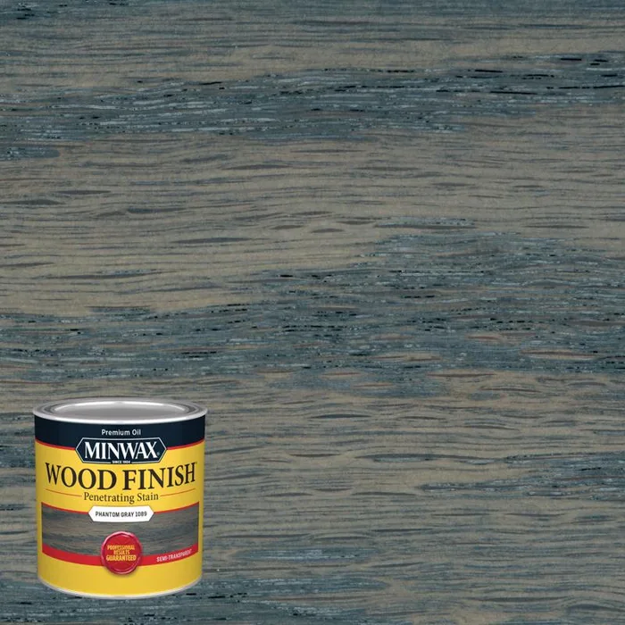 Minwax Wood Finish Semi-Transparent Phantom Gray Oil-Based Penetrating Wood Stain 1/2 pt (Pack of 4)