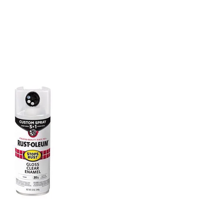 Rust-Oleum Stops Rust Custom Spray 5-in-1 Gloss Clear Spray Paint 12 oz (Pack of 6)