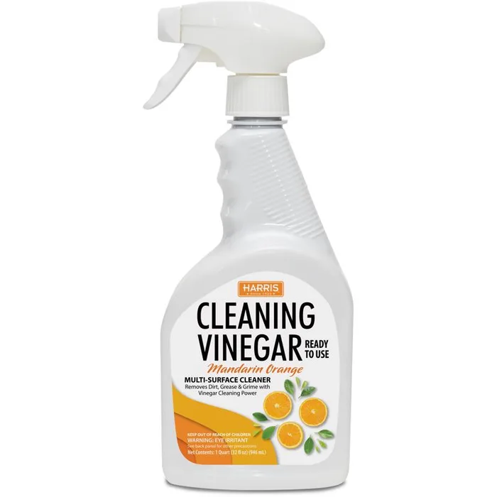 Harris Mandarin Orange Scent Concentrated All Purpose Cleaning Vinegar Liquid 32 oz (Pack of 12)
