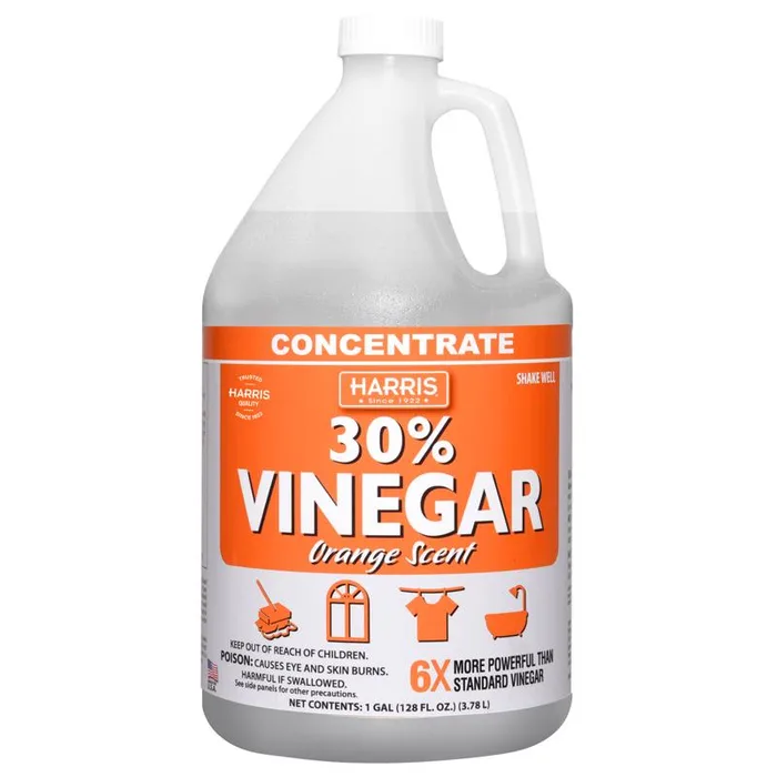 Harris Mandarin Orange Scent Concentrated All Purpose Cleaning Vinegar Liquid 128 oz (Pack of 4)