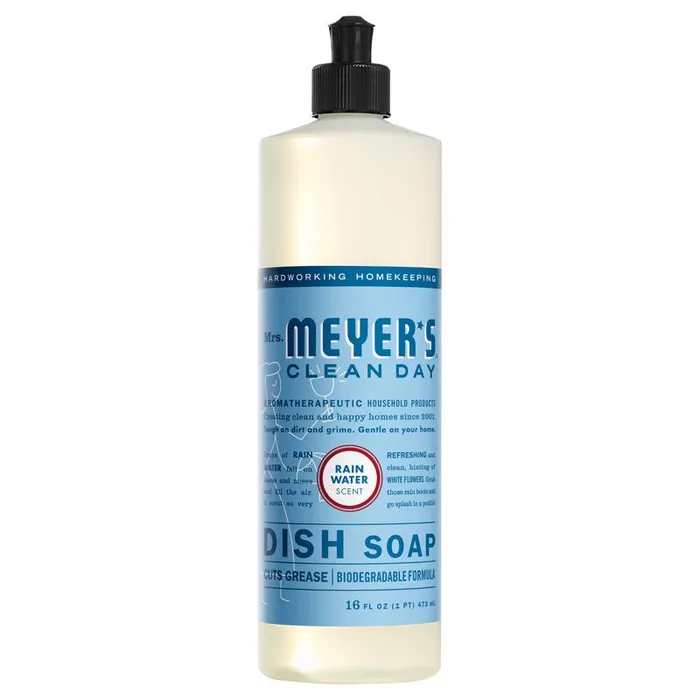 Mrs. Meyer's Clean Day Refreshing Rain Scent Liquid Dish Soap 16 oz 1 pk (Pack of 6)