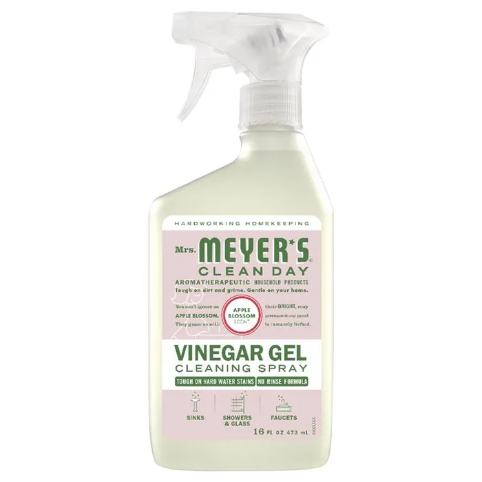 Mrs. Meyer's Clean Day Apple Blossom Scent Concentrated Vinegar Gel Cleaner Liquid Spray 16 oz (Pack of 6)