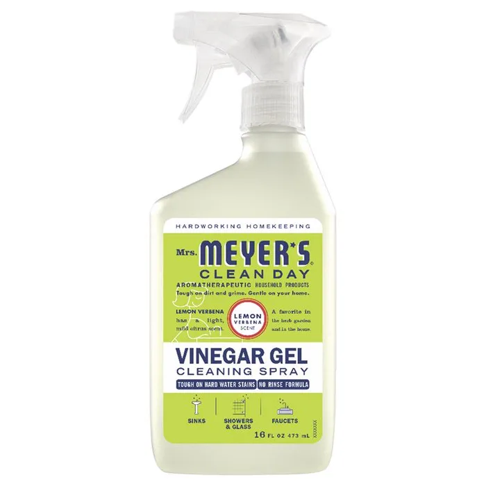 Mrs. Meyer's Clean Day Lemon Verbena Scent Concentrated Vinegar Gel Cleaner Liquid Spray 16 oz (Pack of 6)