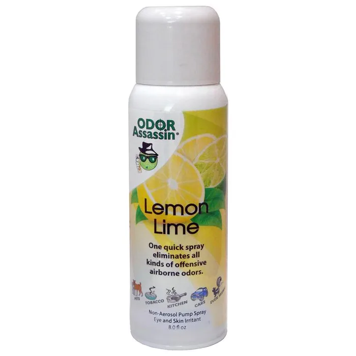 Odor Assassin Lemon Lime Scent Odor Control Spray 8 oz Liquid (Pack of 3)