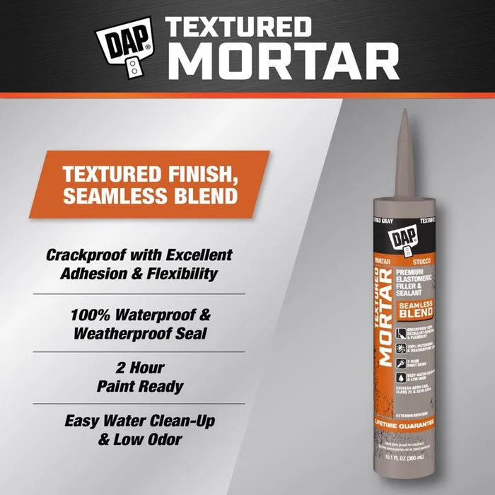 DAP Premium Textured Mortar Gray Advanced Latex Concrete and Mortar Sealant 10.1 oz
