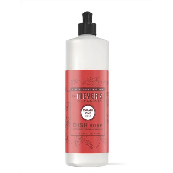Mrs. Meyer's Clean Day Tomato Vine Scent Liquid Dish Soap 16 oz 1 pk (Pack of 6)
