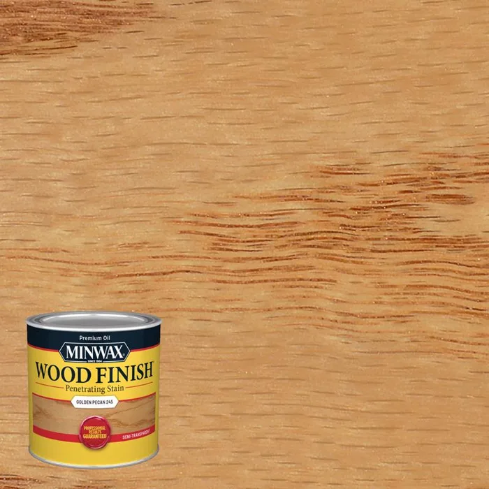 Minwax Wood Finish Semi-Transparent Golden Pecan Oil-Based Penetrating Wood Stain 1/2 pt (Pack of 4)