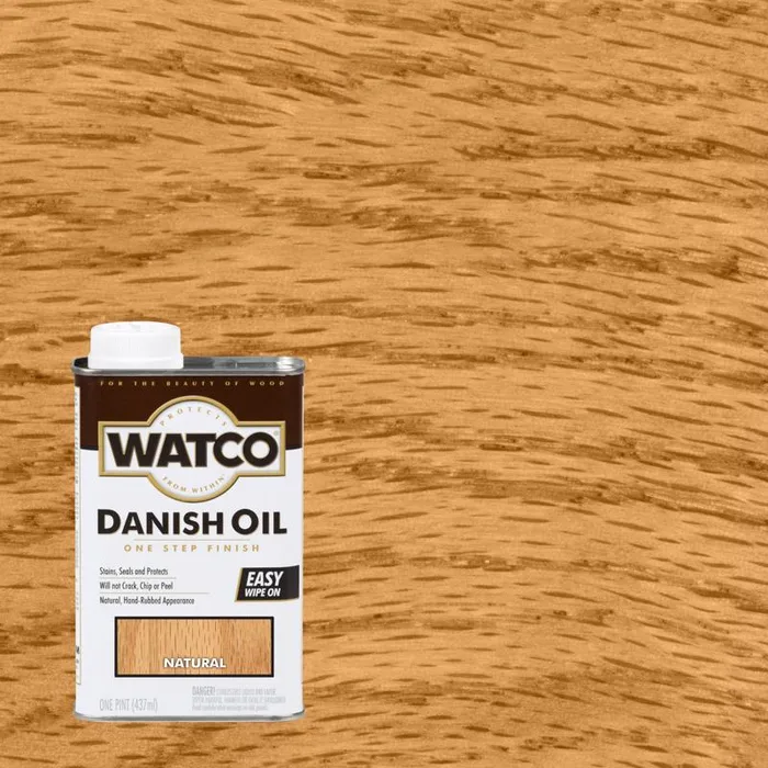 WATCO Transparent Natural Oil-Based Danish Oil 1 pt (Pack of 6)