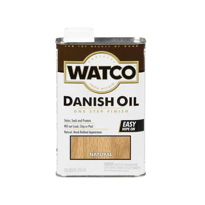 WATCO Transparent Natural Oil-Based Danish Oil 1 qt (Pack of 4)