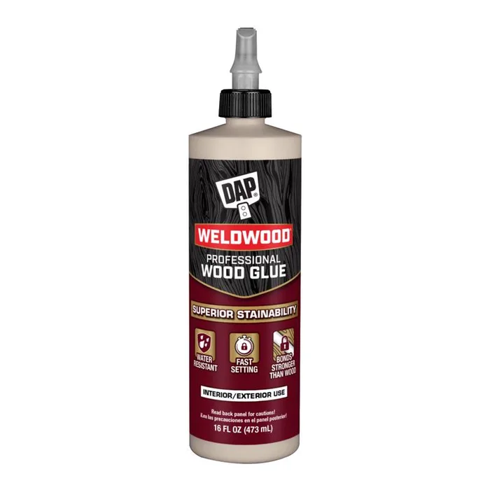 DAP Weldwood High Strength Light Tan Wood Glue 16 oz (Pack of 12)