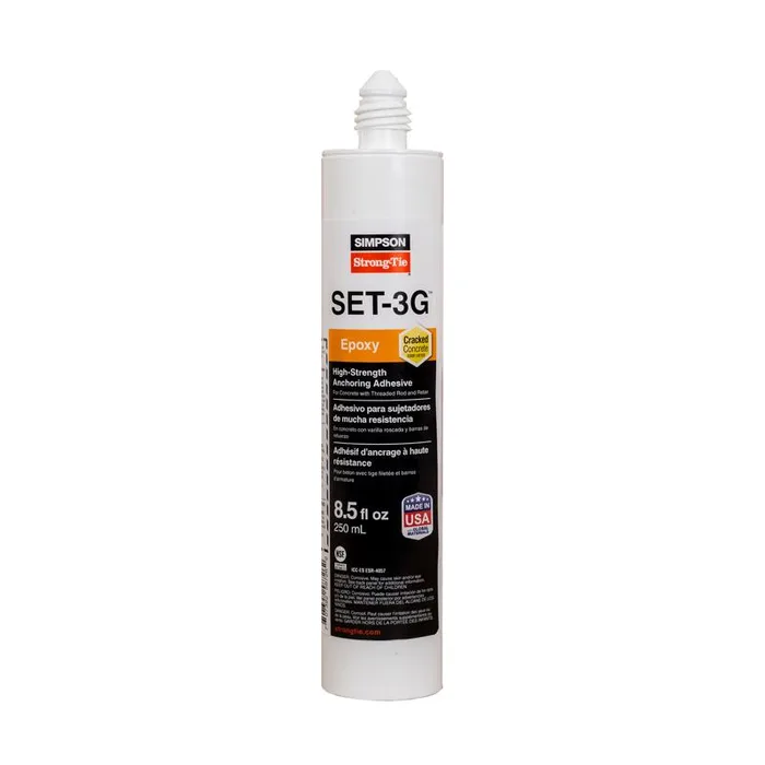 Simpson Strong-Tie SET-3G Plastic Concrete Anchoring Epoxy Paste 18.5 in. H X 1.94 in. W X 1.94 in.