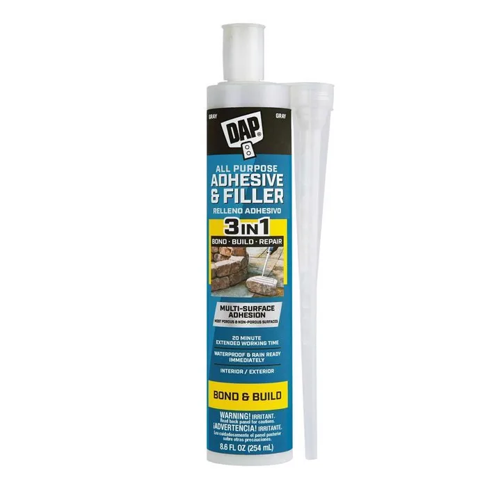 DAP High Strength Light Gray Adhesive Filler 8.6 oz (Pack of 6)