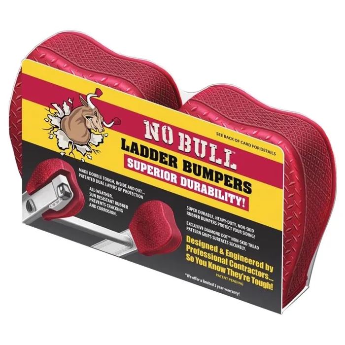 No Bull Nakoma Products Rubber/Steel Red Ladder Bumper Covers 2 pk (Pack of 3)