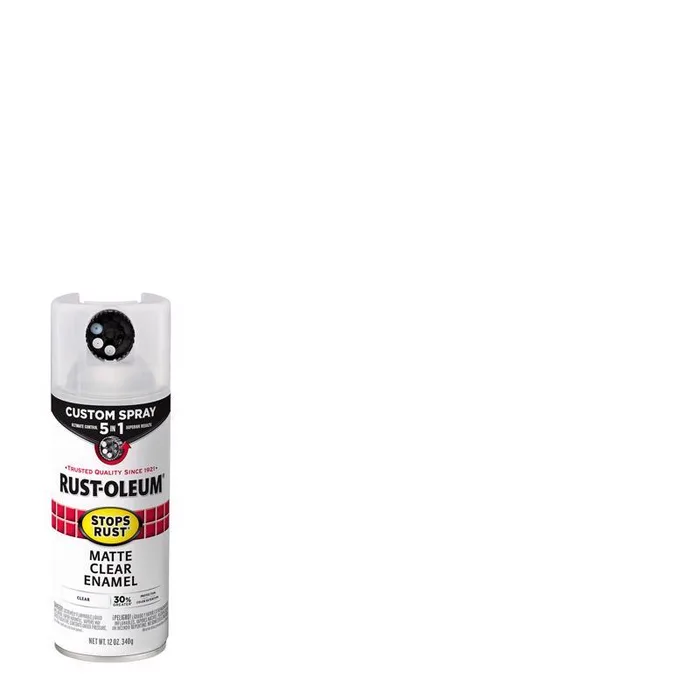 Rust-Oleum Stops Rust 5-in-1 Indoor and Outdoor Matte Crystal Clear Oil-Based Protective Enamel 12 o (Pack of 6)