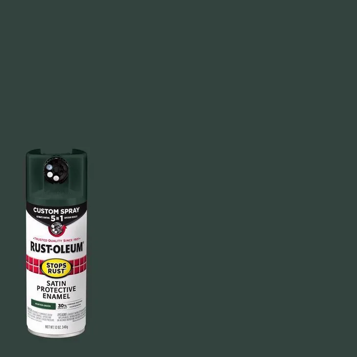 Rust-Oleum Stops Rust 5-in-1 Indoor and Outdoor Satin Hunter Green Oil-Based Oil Modified Alkyd Prot (Pack of 6)