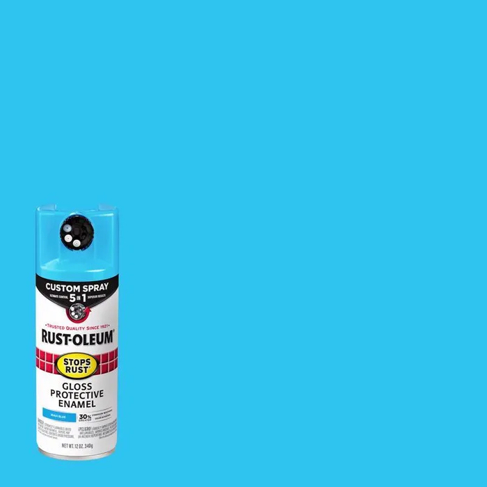 Rust-Oleum Stops Rust 5-in-1 Indoor and Outdoor Gloss Blue Oil-Based Oil Modified Alkyd Protective E (Pack of 6)