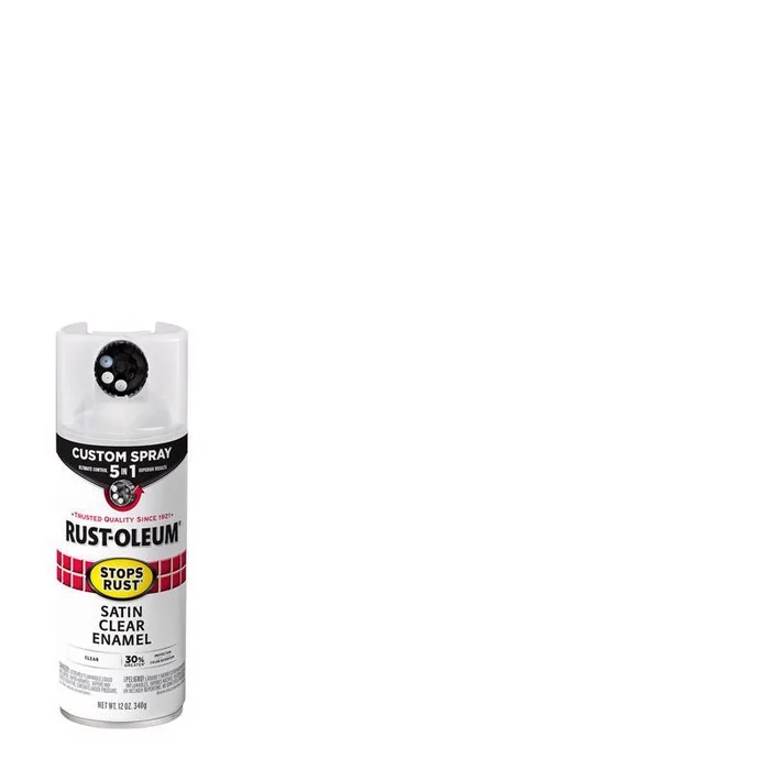 Rust-Oleum Stops Rust 5-in-1 Indoor and Outdoor Satin Crystal Clear Oil-Based Protective Enamel 12 o (Pack of 6)