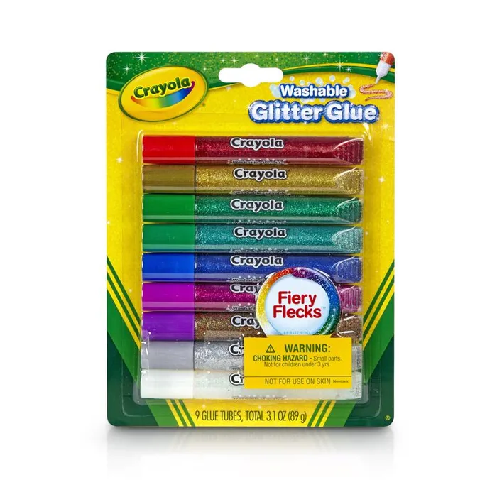 Crayola Medium Strength Assorted Glitter Glue 3.1 oz (Pack of 12)