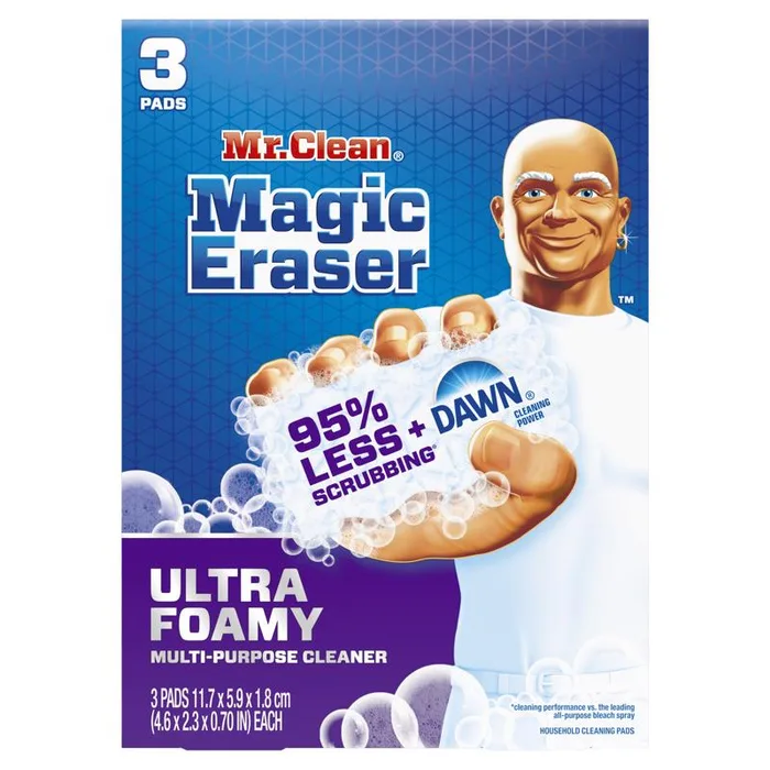 Mr. Clean Kitchen Grease Heavy Duty Cleaning Pad For All Purpose 4.6 in. L 3 pk (Pack of 6)