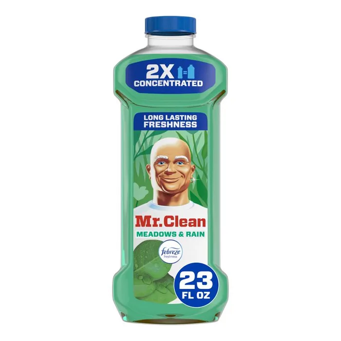 Mr. Clean Meadows and Rain Scent Concentrated All Purpose Cleaner Liquid 23 oz (Pack of 6)