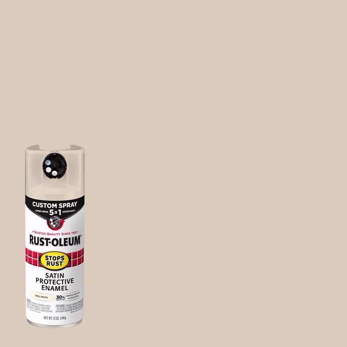 Rust-Oleum Stops Rust Indoor and Outdoor Satin White Oil Modified Alkyd Spray Paint 12 oz (Pack of 6)