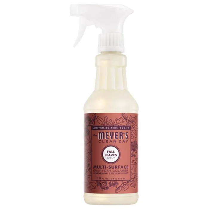 Mrs. Meyer's Clean Day Fall Leaves Scent Concentrated All Purpose Cleaner Liquid Spray 16 fl. oz. (Pack of 6)