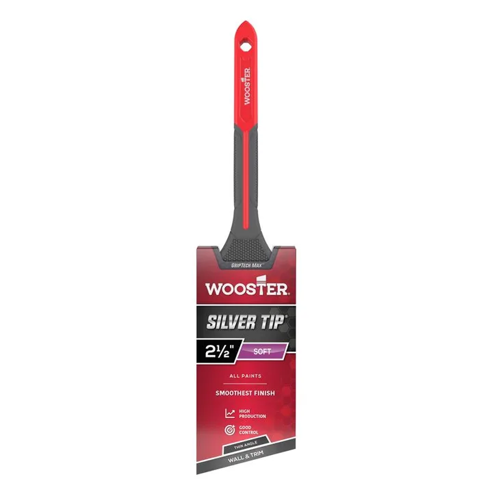 Wooster Silver Tip 2-1/2 in. Soft Thin Angle Paint Brush (Pack of 6)