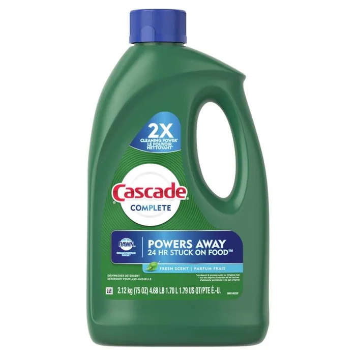 Cascade Fresh Scent Gel Dishwasher Detergent 75 oz 1 pk (Pack of 6)