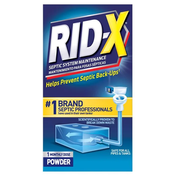RID-X Powder Septic System Cleaner 9.8 oz (Pack of 12)