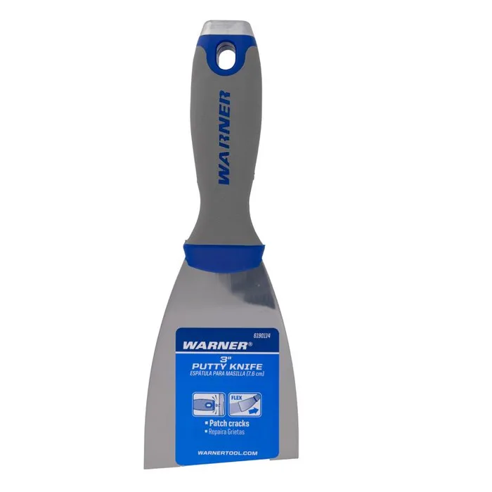 Warner 3 in. W Carbon Steel Flexible Putty Knife (Pack of 5)