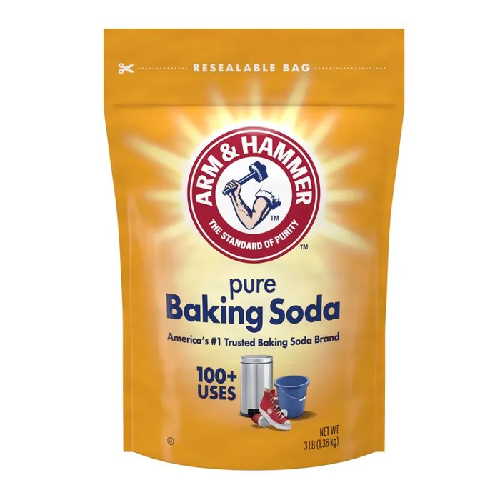 Arm & Hammer No Scent Organic Baking Soda Cleaner Powder 3 lb (Pack of 6)