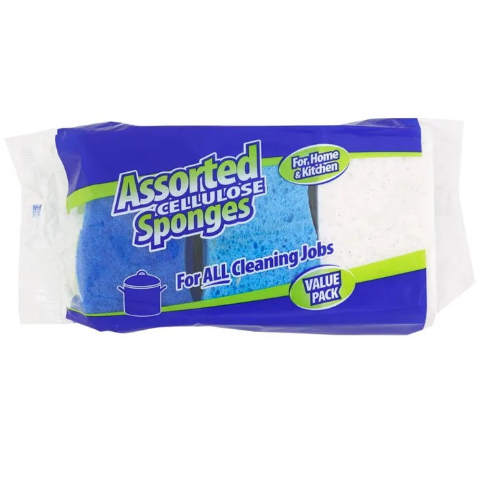 Spongezz Medium Duty Sponge For All Purpose 10 in. L 6 pk (Pack of 18)