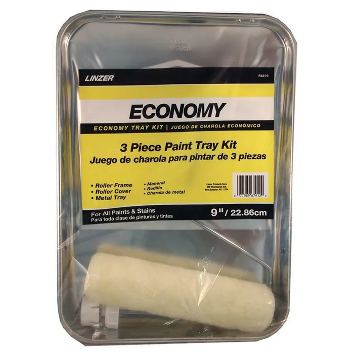 Linzer 9 in. W Regular Paint Roller Kit Threaded End (Pack of 12)