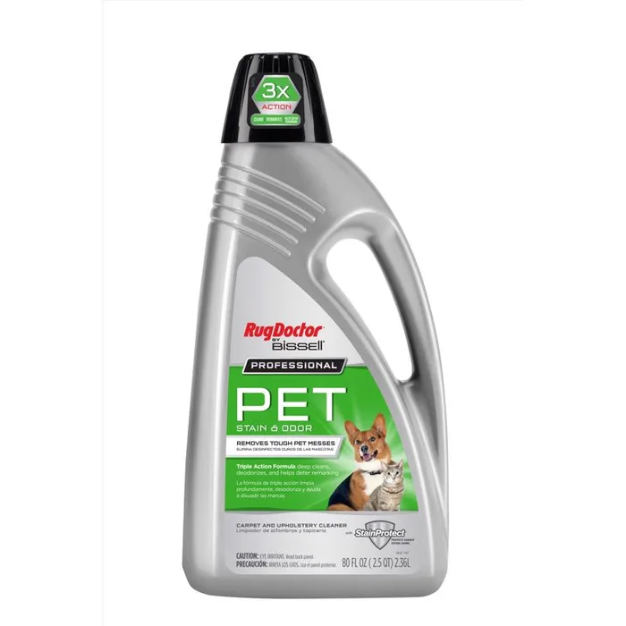 Rug Doctor Bissell Pet Stain Carpet Cleaner 80 oz Liquid Concentrated (Pack of 4)
