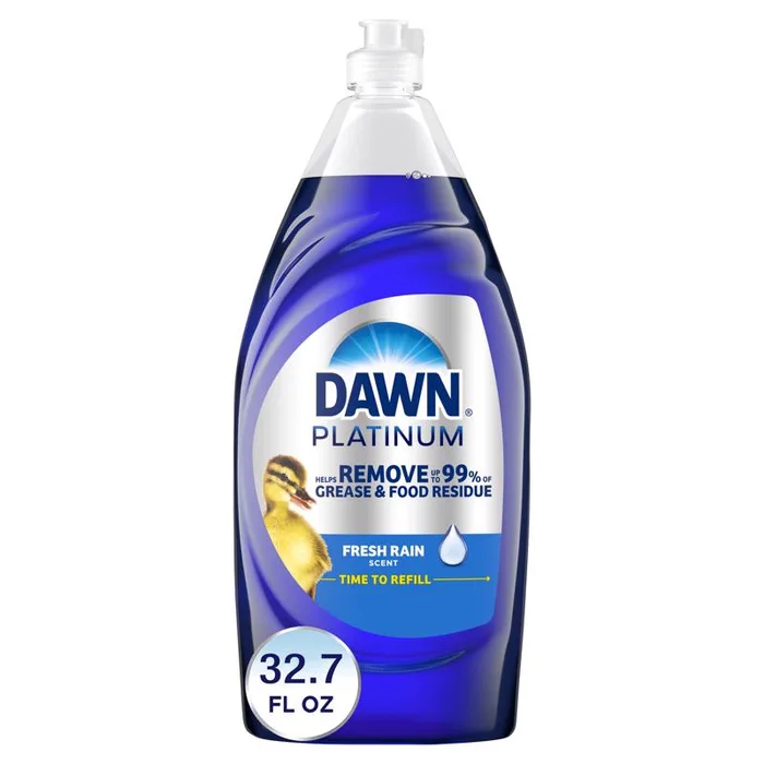 Dawn Platinum Refreshing Rain Scent Liquid Dish Soap 32.7 oz 1 pk (Pack of 8)