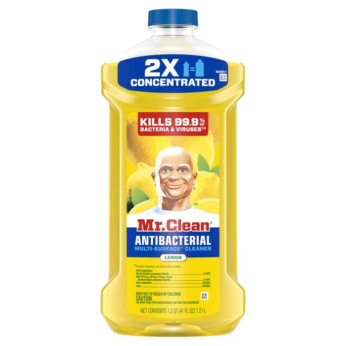 Mr. Clean Lemon Scent Concentrated Multi-Surface Cleaner Liquid 41 oz (Pack of 4)