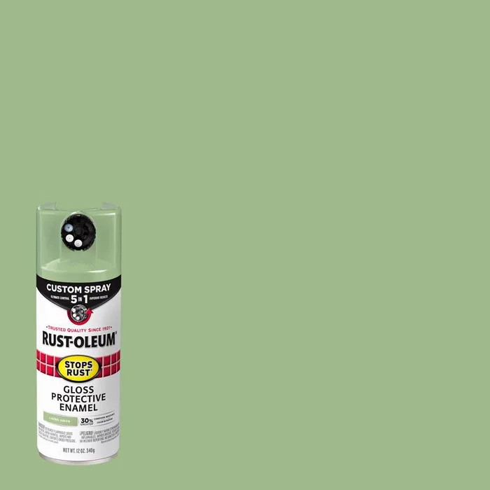 Rust-Oleum Stops Rust Gloss Laurel Green Enamel Spray Paint 12 oz (Pack of 6)
