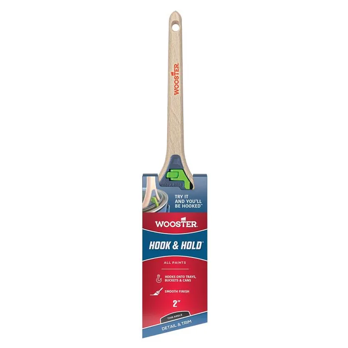 Wooster Hook and Hold 2 in. Soft Thin Angle Trim Paint Brush (Pack of 6)