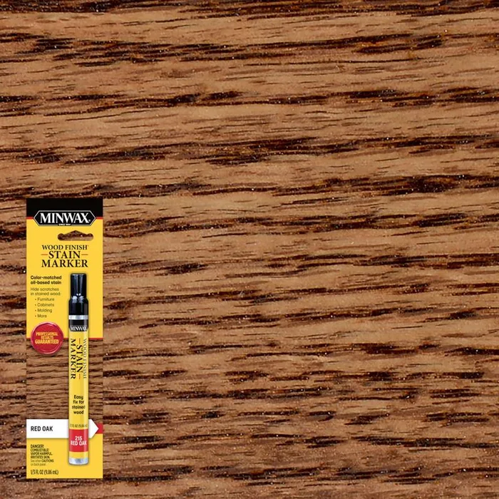 Minwax Wood Finish Stain Marker Semi-Transparent Red Oak Oil-Based Stain Marker 1/3 oz